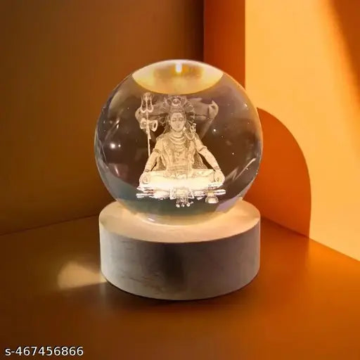 Lord Shiva Galaxy Crystal Ball Night Lamp Night Lamp